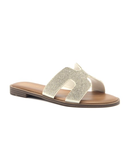 Kharisma sandalo a ciabatta con strass